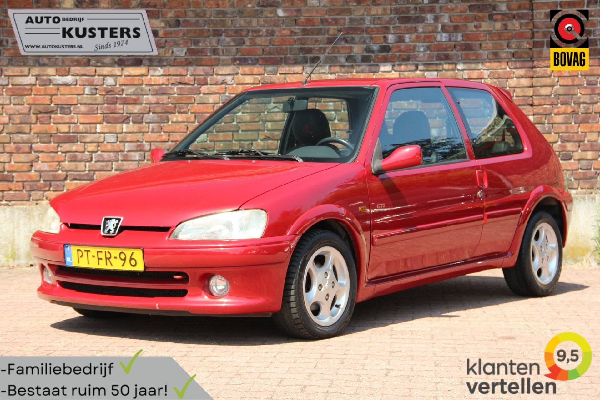 Peugeot 106 1.6-16V Gti Airco| Custom interieur| Origineel N, Elektrische ramen, Gebruikt, 4 cilinders, 400 kg