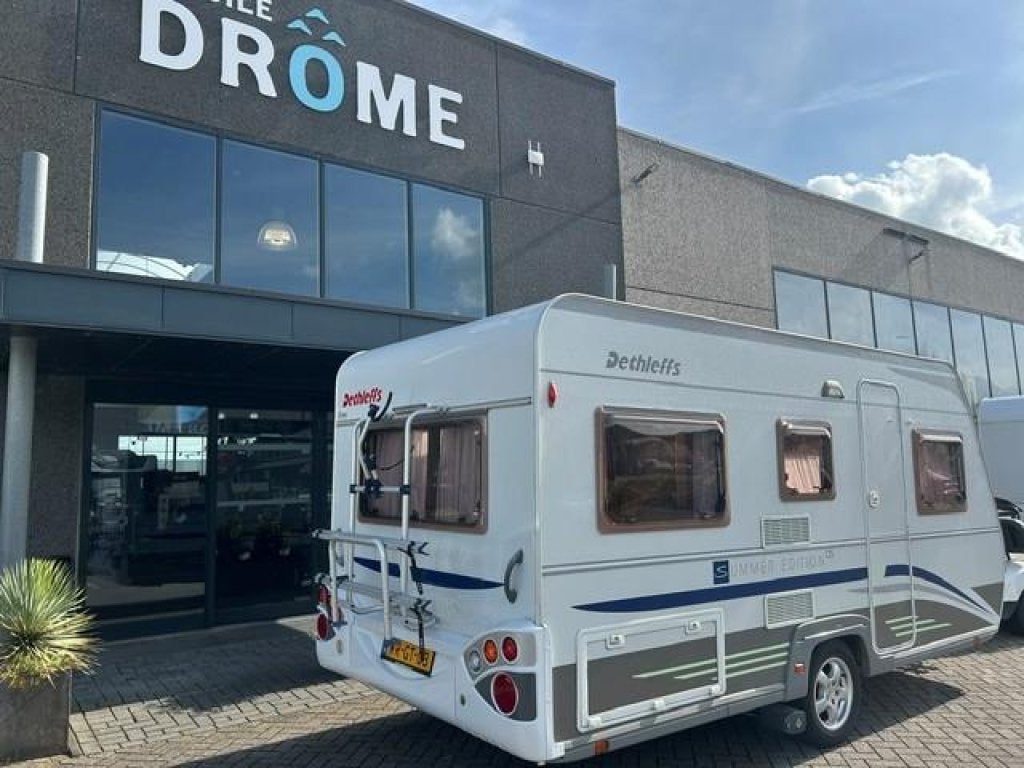 Dethleffs Summer Edition 430 DB MOVER+VOORTENT+FIETSENDRA, Rondzit, Dwarsbed, Bedrijf, 750 - 1000 kg