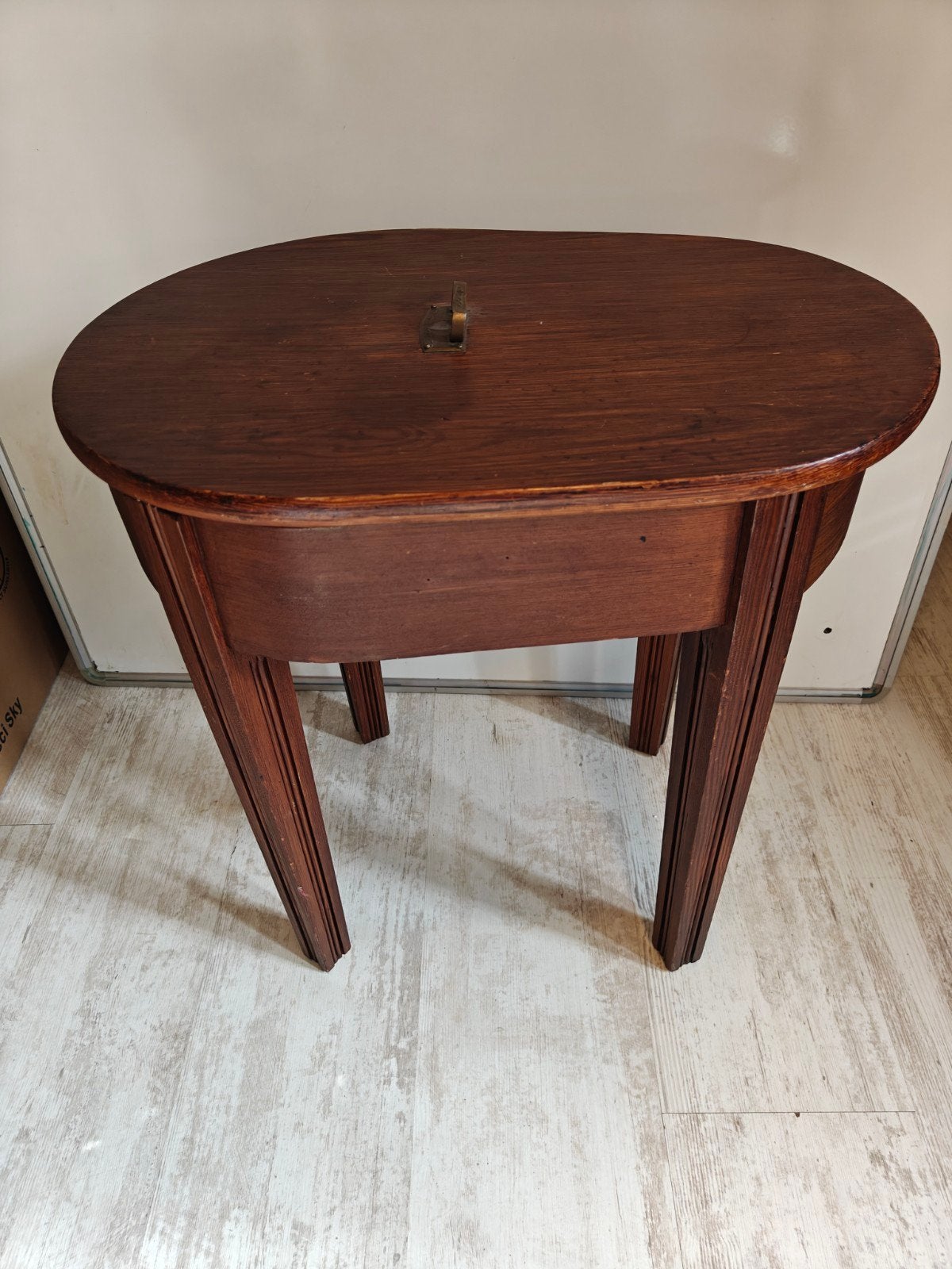 Antiek Engels Bidet /Toilet /Waskom 1910 mahonie/ porcelein, Antiek en Kunst, Ophalen of Verzenden