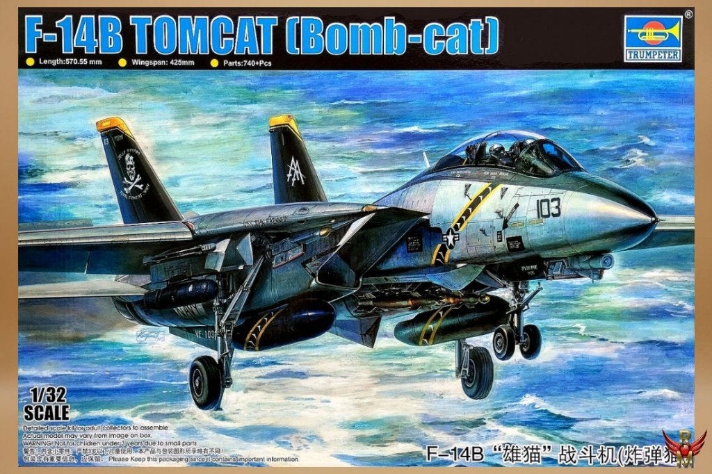 ROWASP OUTLET | Trumpeter 1/32 03202 F-14B Tomcat Bombcat, Overige merken, Ophalen of Verzenden, Zo goed als nieuw, Postbus 3029, 6802 DE  ARNHEM