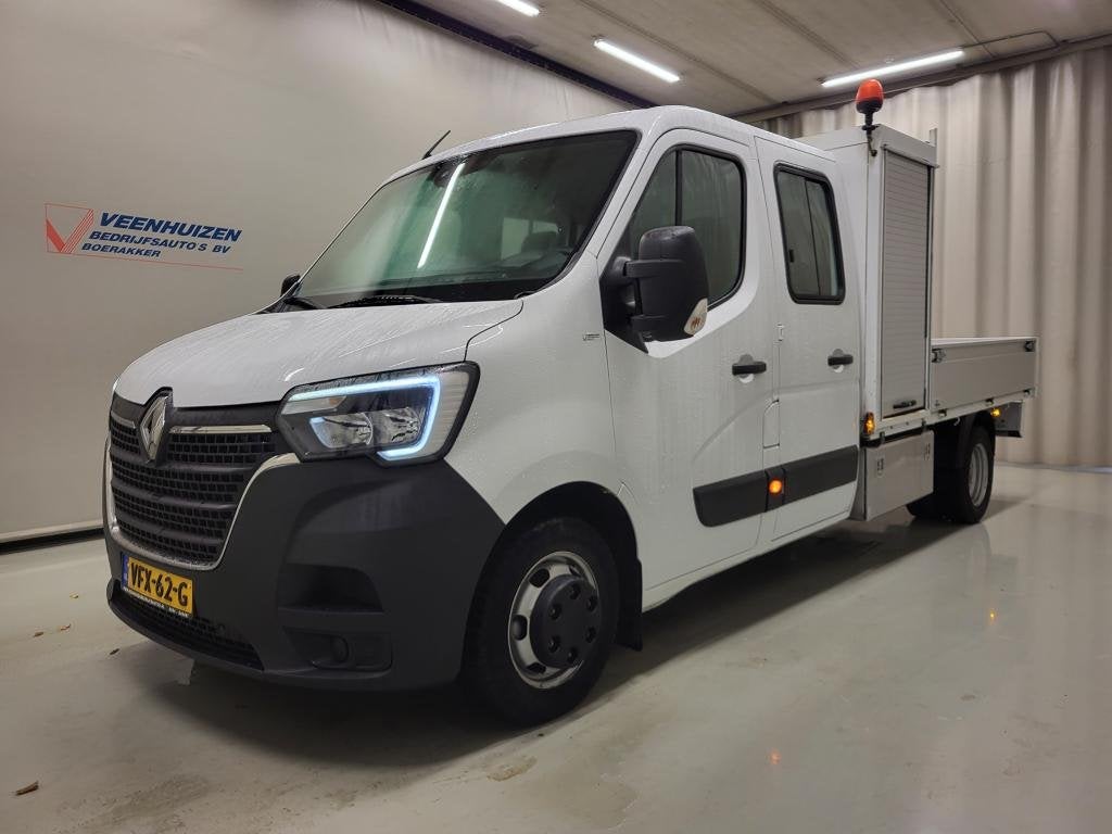 Renault Master 2.3DCI Pick-up Dubbele Cabine 3500kg Trekgewi, Gebruikt, Euro 6, 4 cilinders, Origineel Nederlands