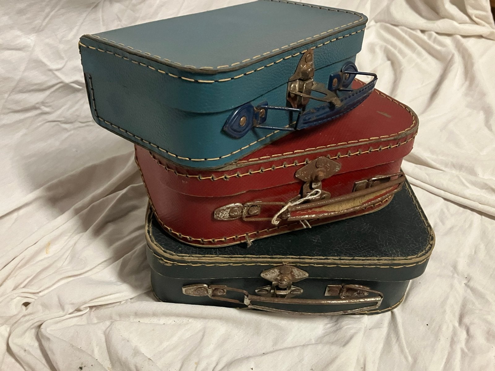 3 vintage mini koffertjes – Retro decoratie jaren 50/60/70, Ophalen of Verzenden