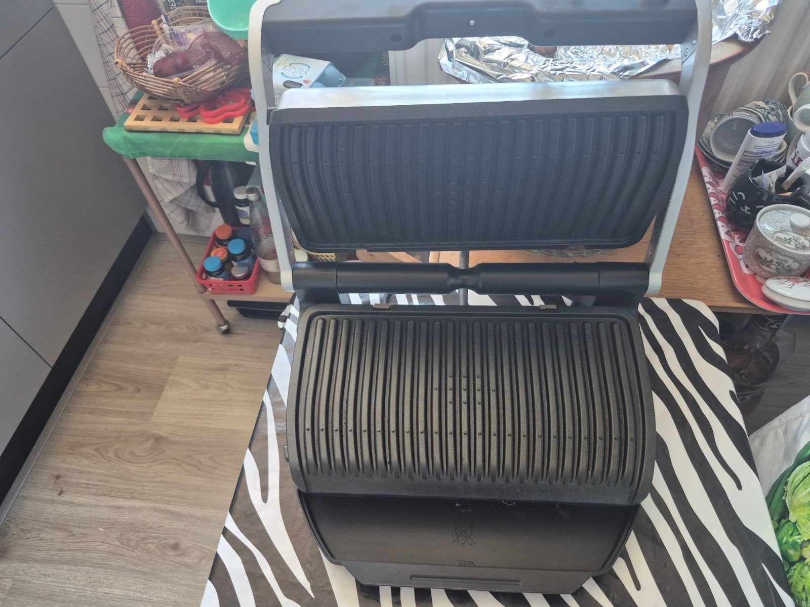 Tefal OptiGrill+ XL Contactgrill-Slimme Grill met 9 Pr., Witgoed en Apparatuur, Grillplaten, Ophalen, Vaatwasmachinebestendig