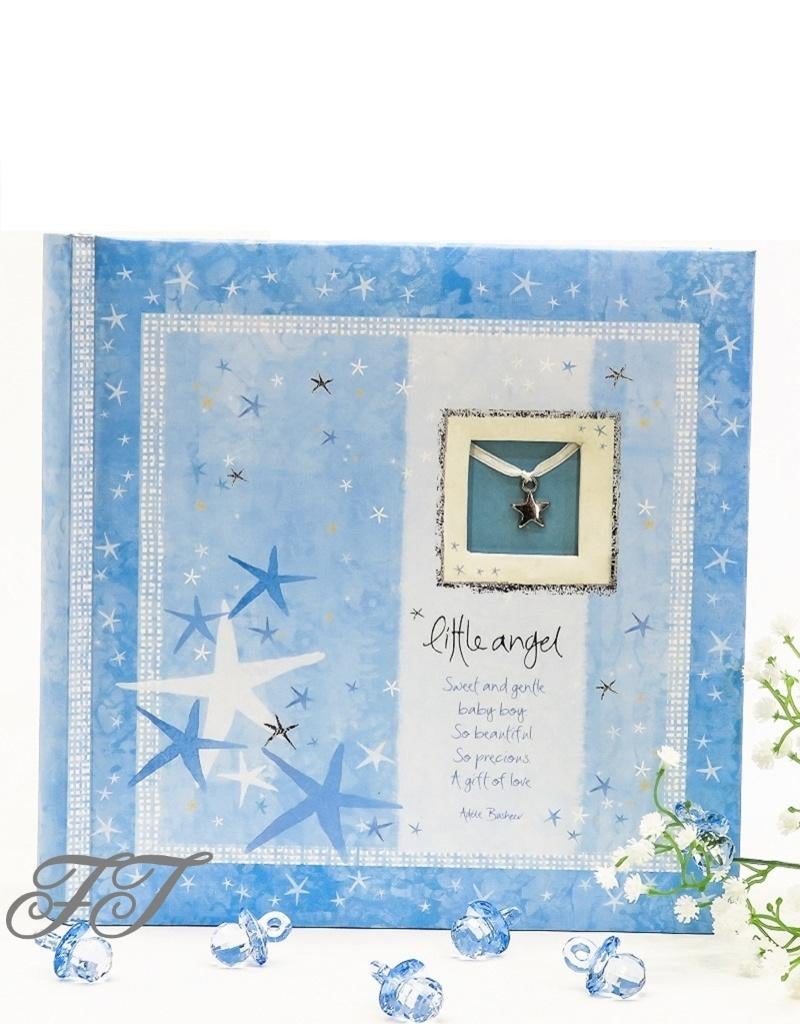 Leuke ‘Little Angel’ slip-in foto album voor jongens., Ophalen of Verzenden, Nieuw, Feestartikel, Geboorte of Huwelijk