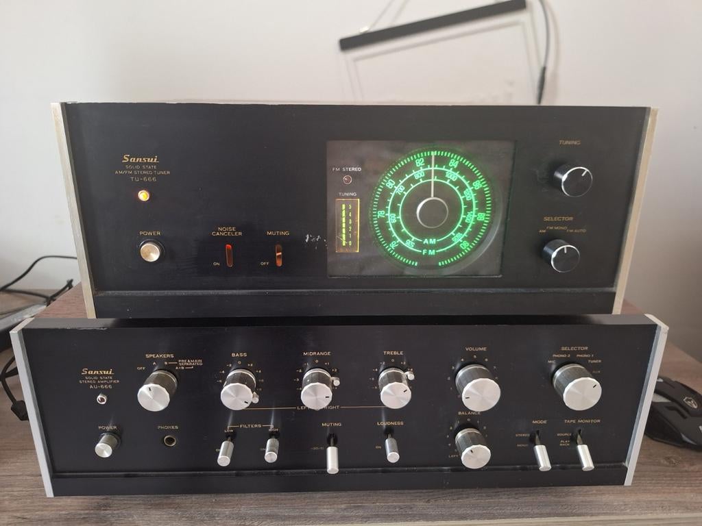 SANSUI  AU-666 ., Ophalen of Verzenden, Gebruikt, Speakers, Overige merken