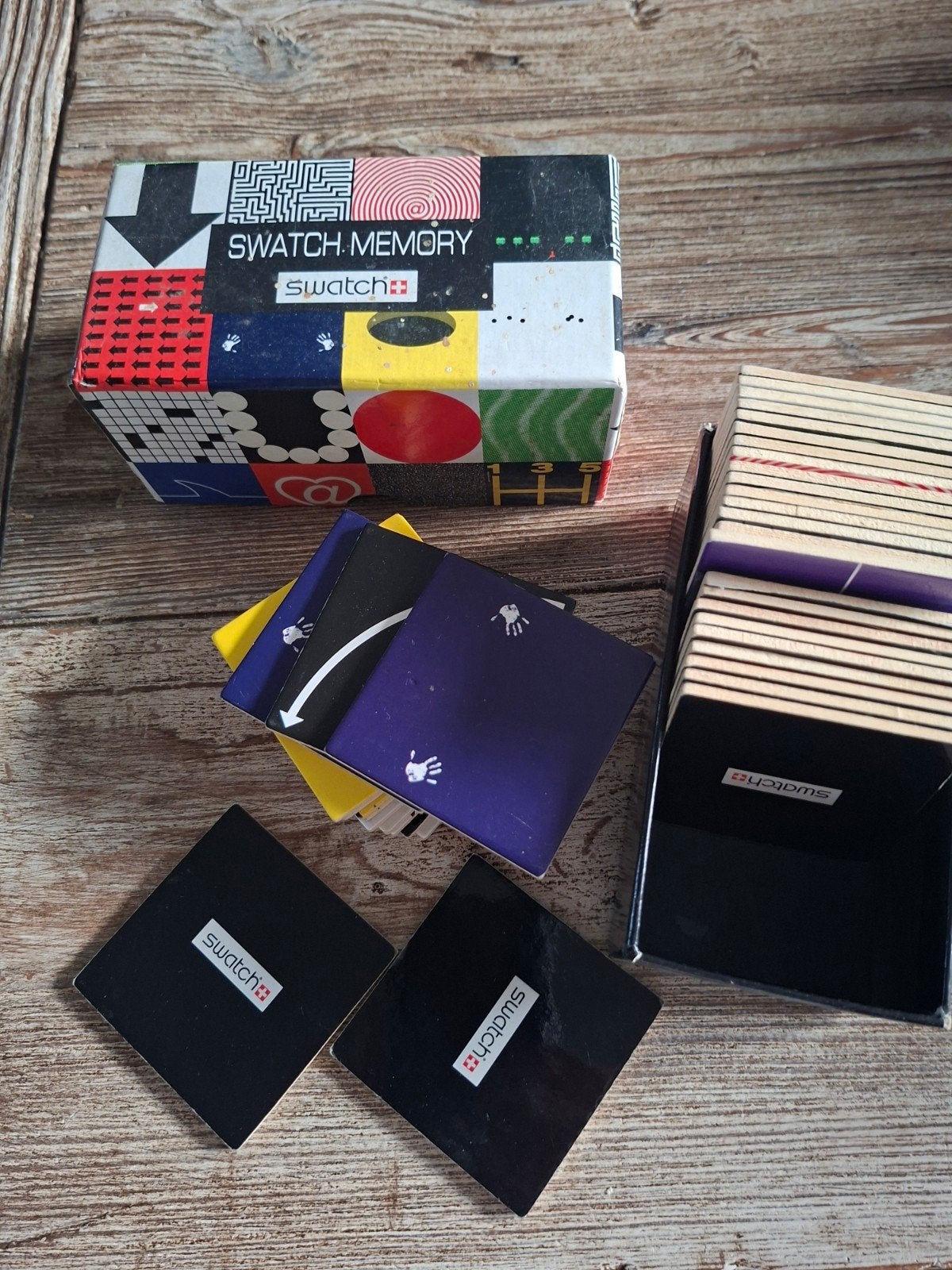 Swatch Memory Spel - Vintage Geheugenspel, Een of twee spelers, Ophalen of Verzenden, Gebruikt, Swatch