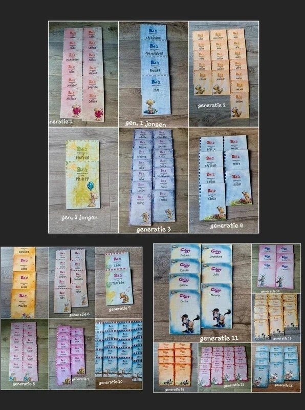 Diddl Thema en Naamblaadjes, Ophalen of Verzenden, Diddl, Zo goed als nieuw, Papier, Kaart of Schrift