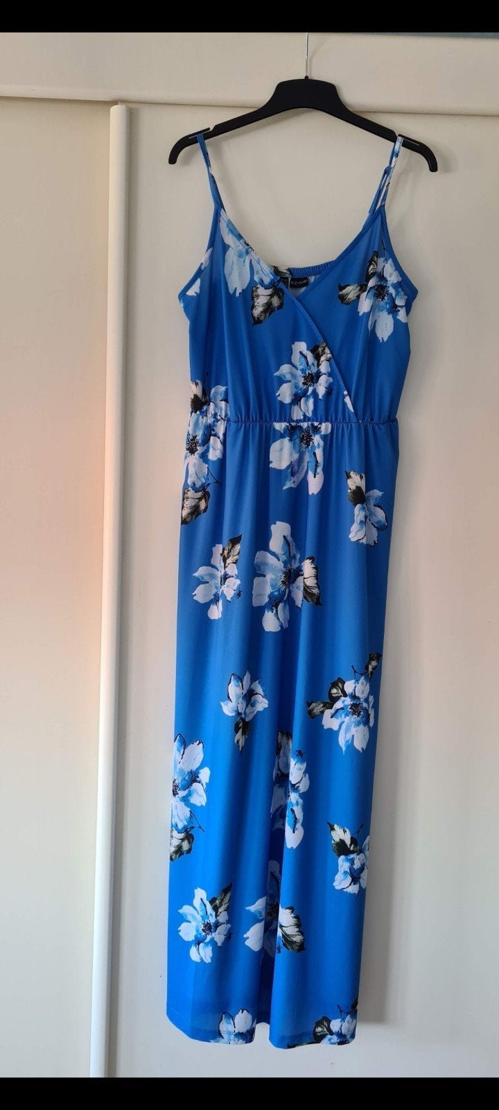 Maxi-jurk met spaghettibandjes, maat 42, Kleding | Dames, Blauw, Maat 42/44 (L), Nieuw, Ophalen of Verzenden