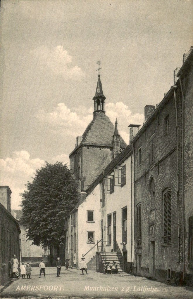 Amersfoort - Muurhuizen - Latijntje, Ophalen of Verzenden, Voor 1920, Gelopen, Utrecht