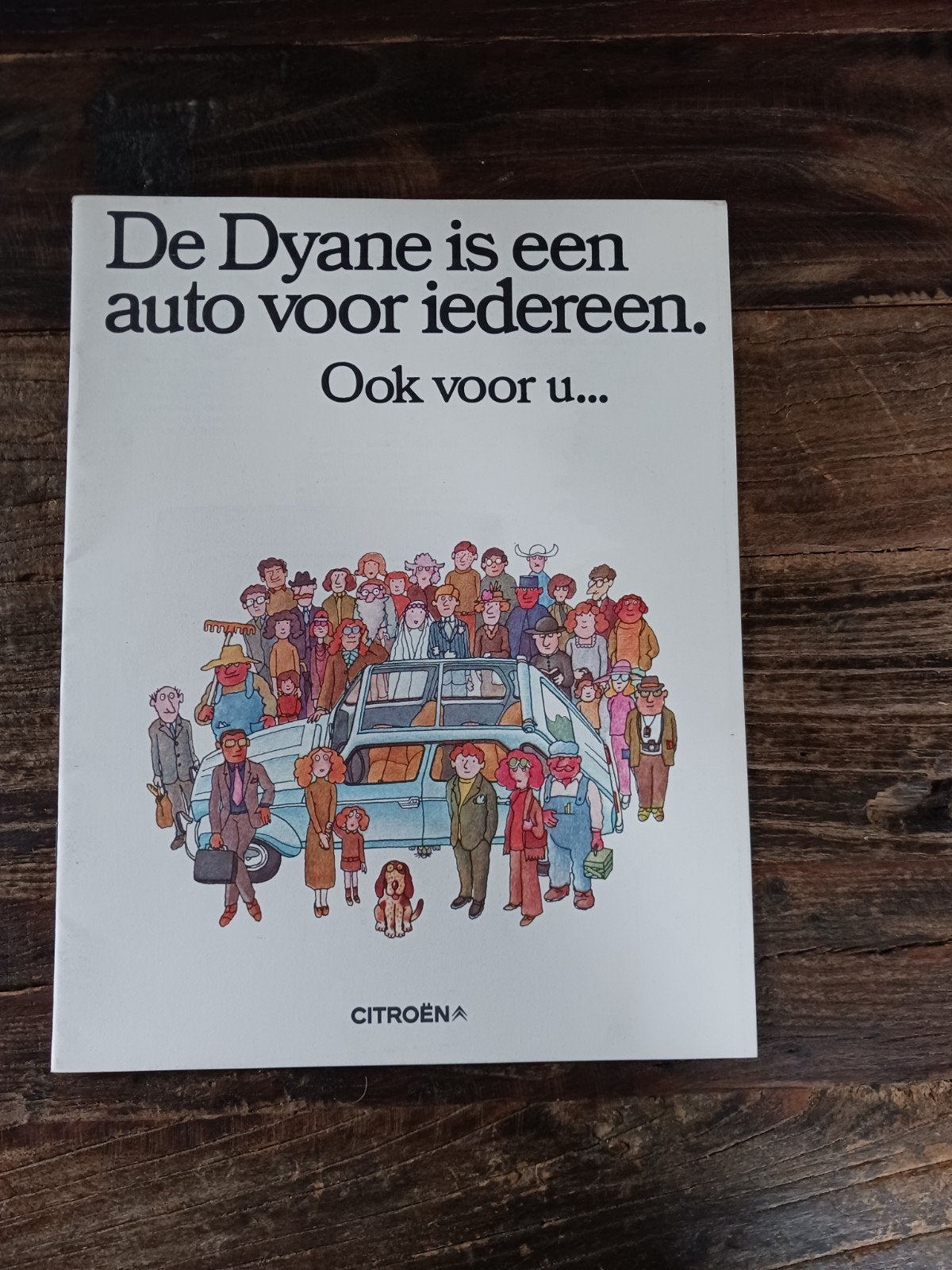 Citroën Dyane folder 1972, Ophalen of Verzenden, Gelezen, Citroën