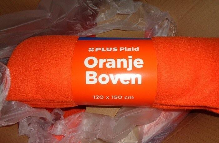 Partij Fleece plaid Oranje Boven, Versiering, ., Nieuw, Ophalen of Verzenden