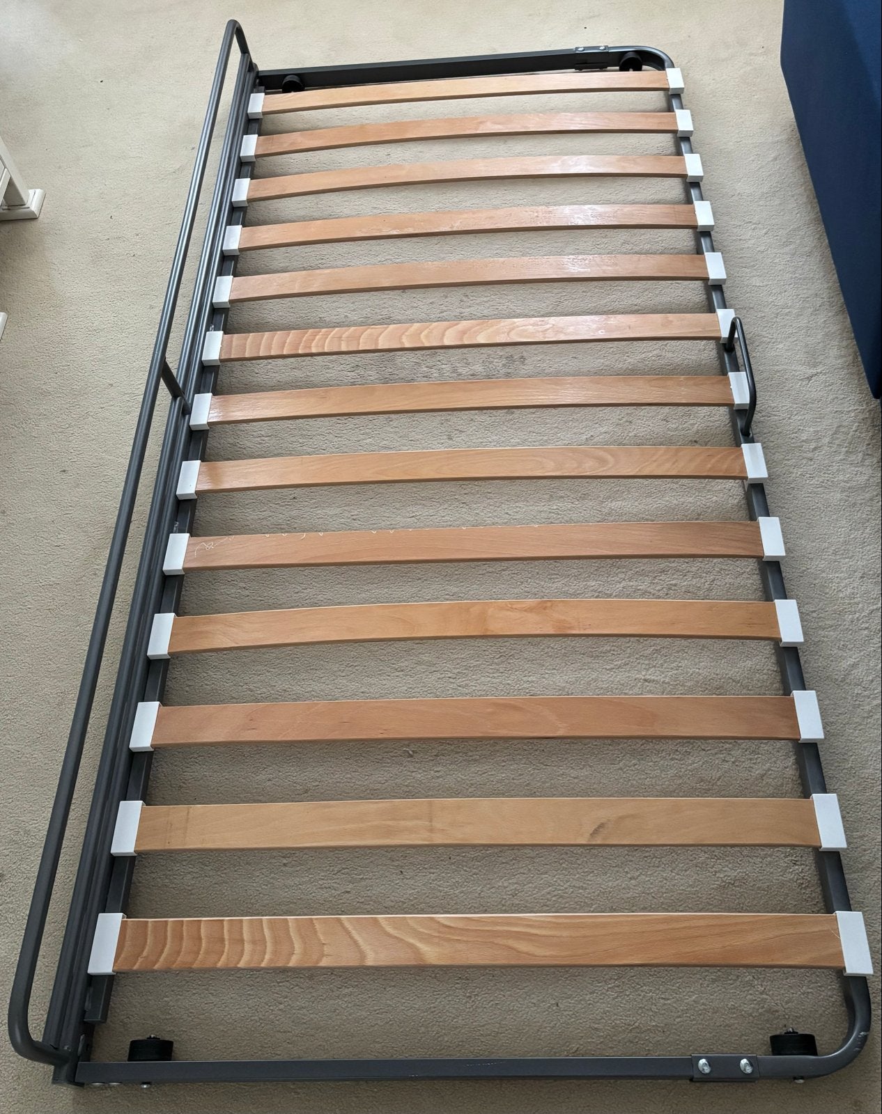 Praktisch Onderschuifbed 198x92x18,5 cm - Ideaal voor logees, Huis en Inrichting, Slaapkamer | Bedden, Gebruikt, 90 cm, Eenpersoons