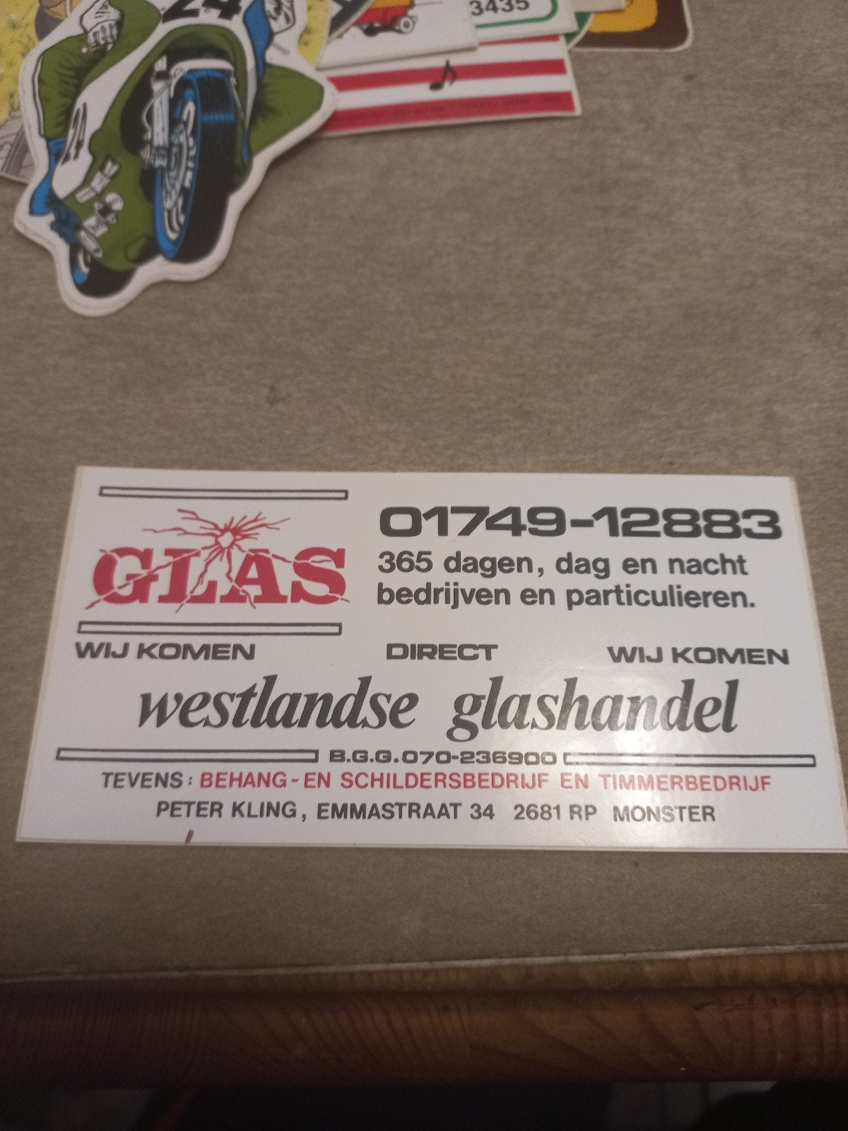 Westland glashandel monster, Ophalen of Verzenden, Zo goed als nieuw
