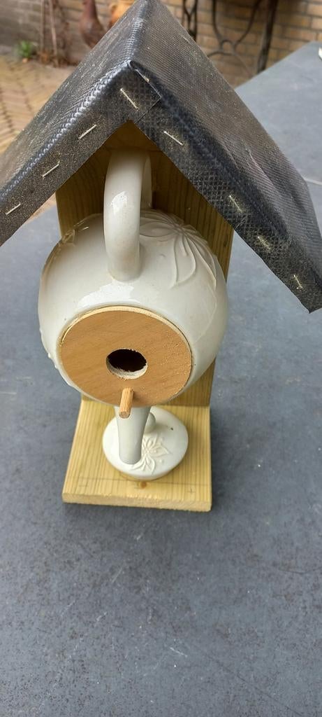 Uniek Vogelhuisje in de Vorm van een Theepot, Tuin en Terras, Vogelhuisjes en Vogelbaden, Ophalen of Verzenden