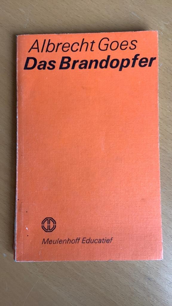 Das brandopfer - Albrecht Goes, Ophalen of Verzenden