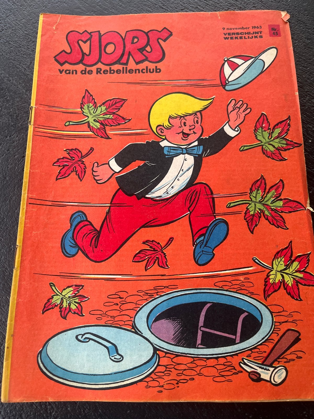 Sjors van de Rebellenclub - Nr. 45 (9 november 1963), Boeken, Eén stripboek, Ophalen of Verzenden, Gelezen
