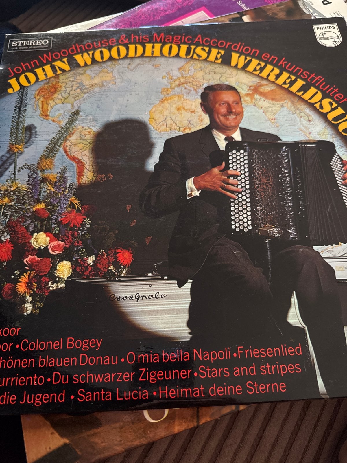 John Woodhouse Wereldsuc LP - Magic Accordion & Kunstfluiter, Cd's en Dvd's, LP, Gebruikt, Overige genres, Ophalen of Verzenden