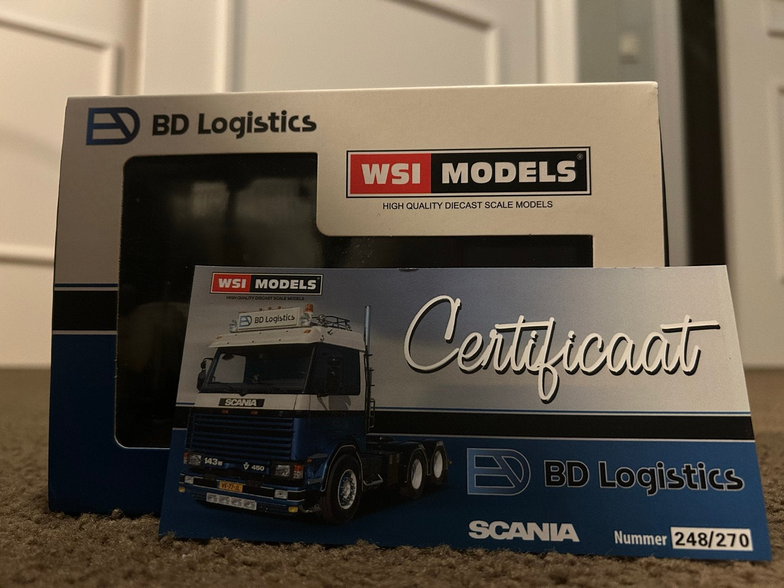 WSI Models Scania 143M BD Logistics Schaalmodel, 1:32 tot 1:50, Zo goed als nieuw, Truck, Ophalen