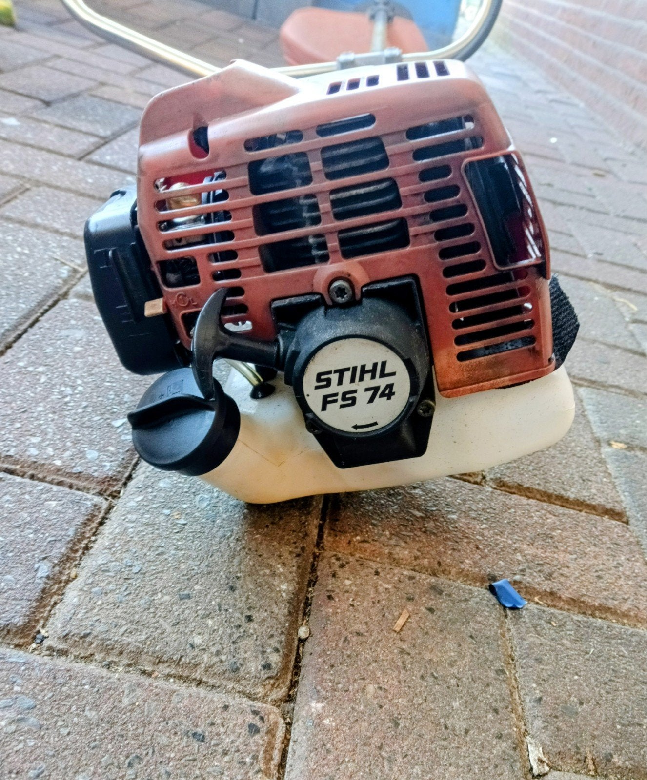 Goed werkende STIHL FS 74 Benzine Bosmaaier, Gebruikt, Ophalen of Verzenden, 10 tot 30 cm, Stihl