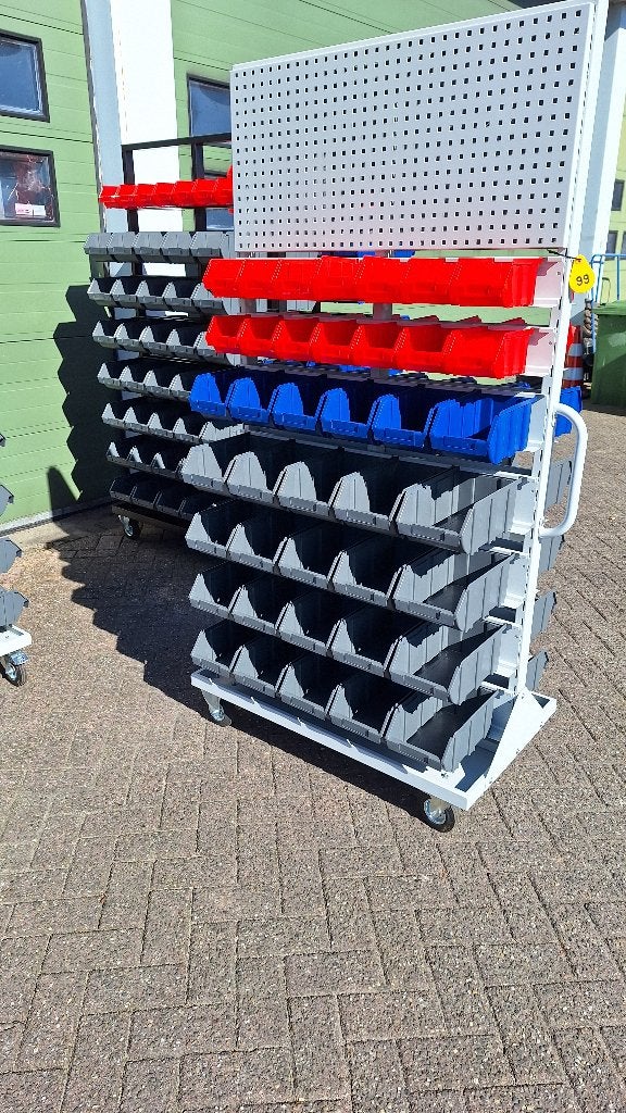 Mobiele magazijnwagen vakkenkar bakkenwagen bakkenkar, Ophalen, Transportkar, 100 liter of meer, Nieuw