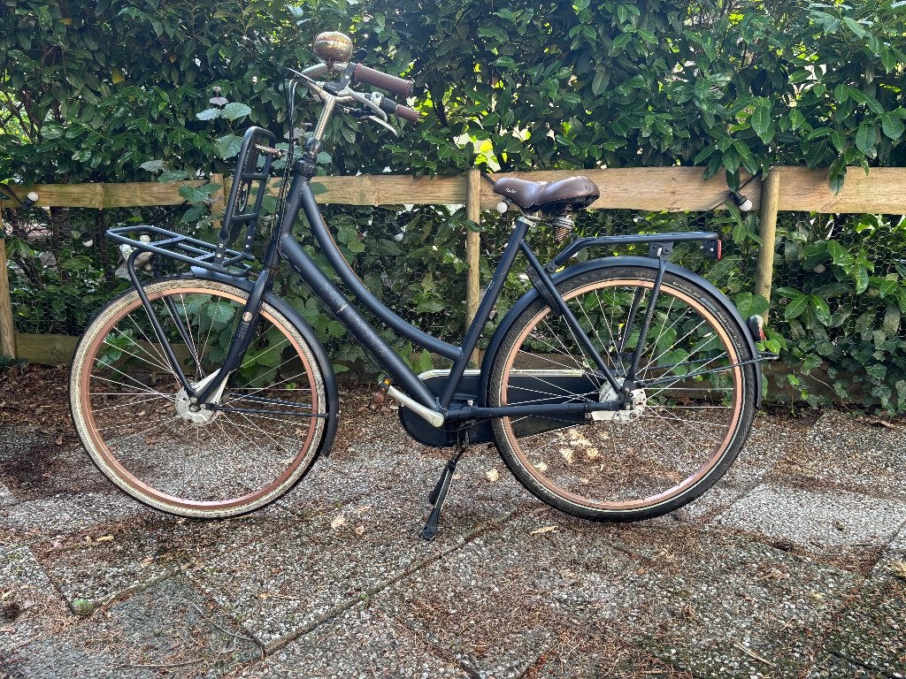 Cortina U4 Transport (dames) 28" met voor- en achterdrager, Fietsen en Brommers, Fietsen | Dames | Damesfietsen, Gebruikt, Versnellingen