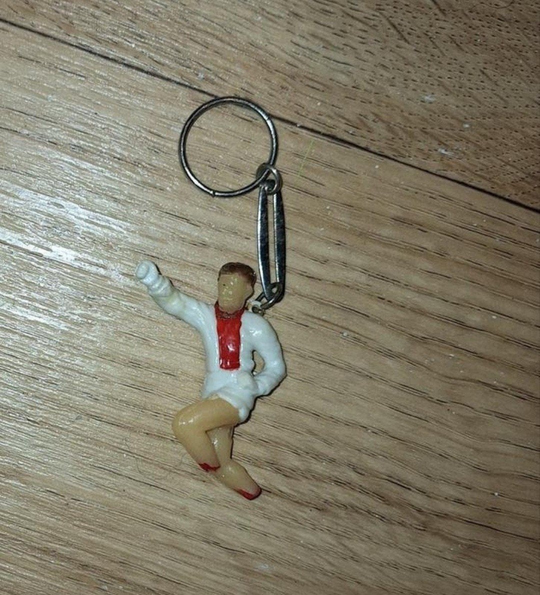 Vintage Ajax Voetballer Sleutelhanger, Ophalen of Verzenden, Gebruikt, Sport