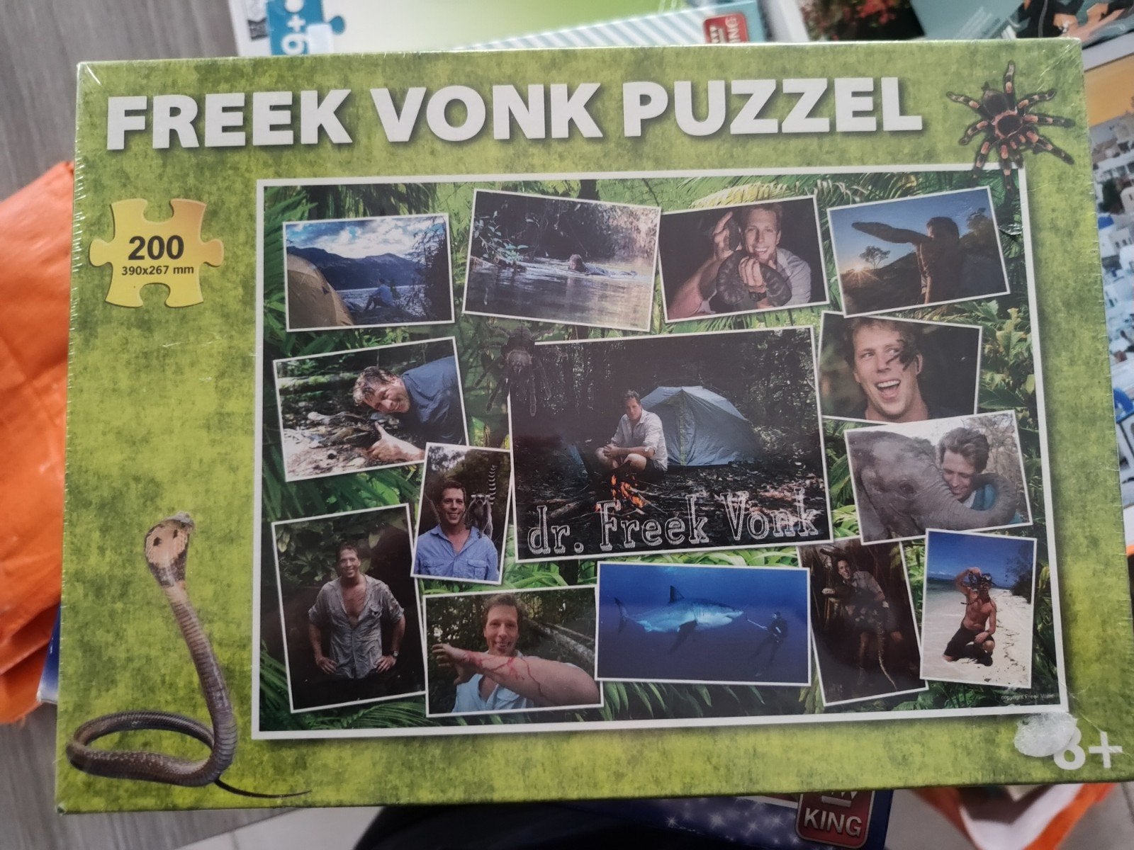 Nieuwe Freek Vonk puzzel 200 stukjes, Ophalen of Verzenden, Minder dan 500 stukjes, Nieuw, Legpuzzel