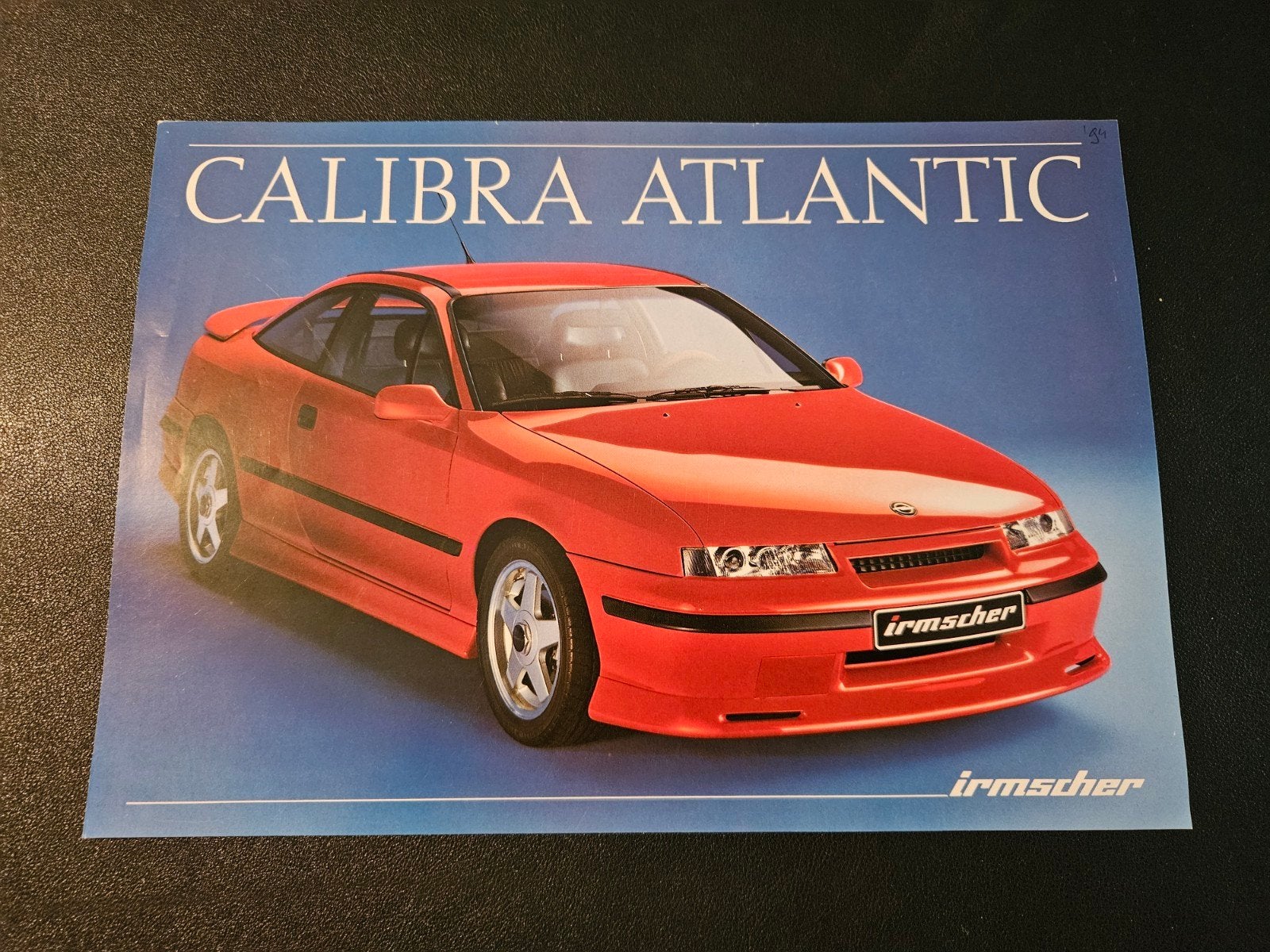 Leaflet Irmscher Opel Calibra Atlantic 1993, Ophalen of Verzenden, Zo goed als nieuw, Opel