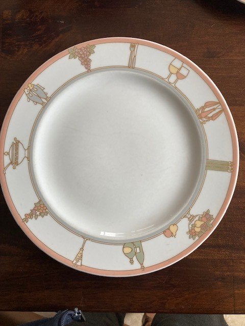 vintage borden, Huis en Inrichting, Keuken | Servies, Ophalen, Gebruikt, Vintage, Bord(en)