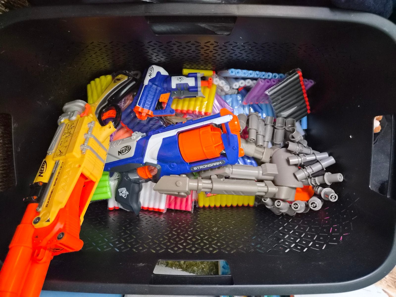 Grote Nerf Blaster Collectie met Accessoires, Ophalen, Gebruikt, Jongen of Meisje