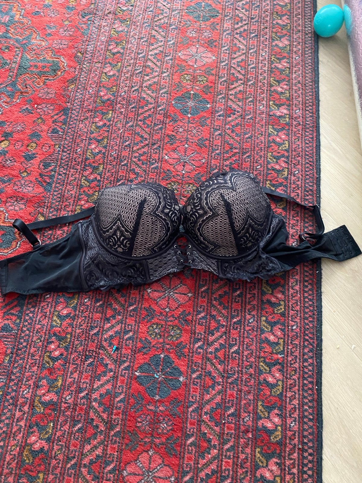 Hunkemöller Zwarte Kanten BH 80E, Ophalen of Verzenden, Zwart, BH