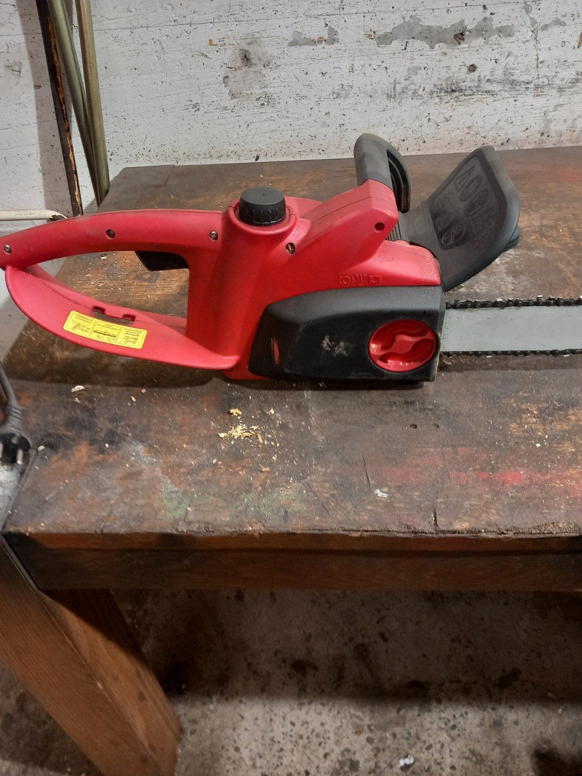 Elektrische kettingzaag Top Craft  2100 met veiligheidshel, Tuin en Terras, Ophalen, Gebruikt, Top Craft