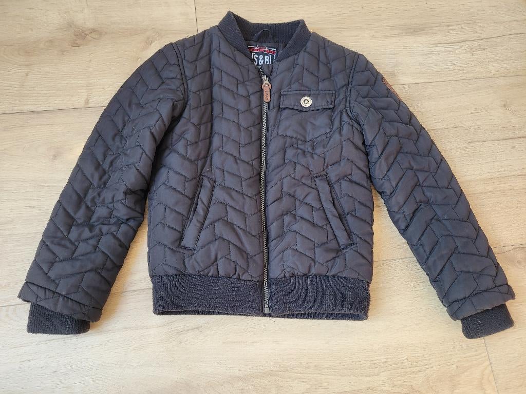 SCAMPS & BOYS zwarte winterjas maat 140 ~ MS3000, Zo goed als nieuw, Jongen, Jas, Scamps & Boys