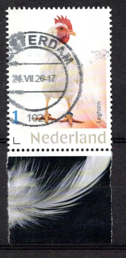 gestempelde zegel. Persoonlijke: uit velletje van 3, Ophalen of Verzenden, Na 1940, Gestempeld
