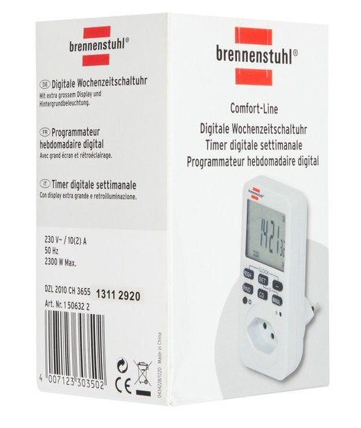 Brennenstuhl Comfort-Line Digitale weektijdschakelaar, Ophalen, Nieuw, Brennenstuhl, Schakelaar