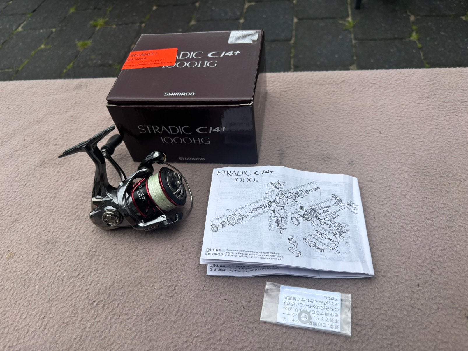 Shimano stradic C14+ 1000 hg molen / spinmolen, Ophalen of Verzenden, Gebruikt, Molen