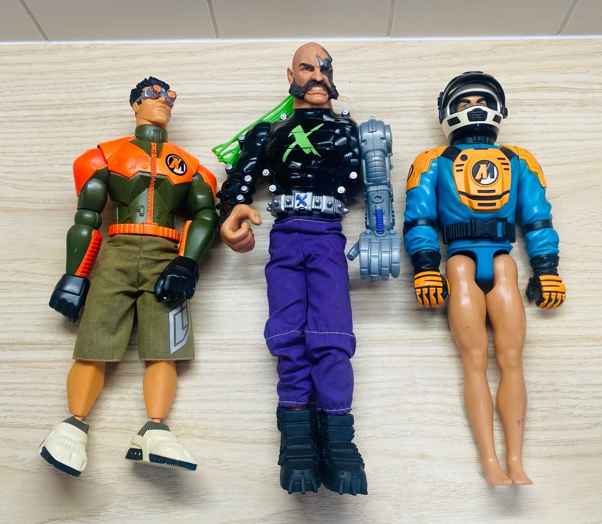 Set van 3 Action Man actiefiguren, Max Steel, Ophalen of Verzenden, Gebruikt