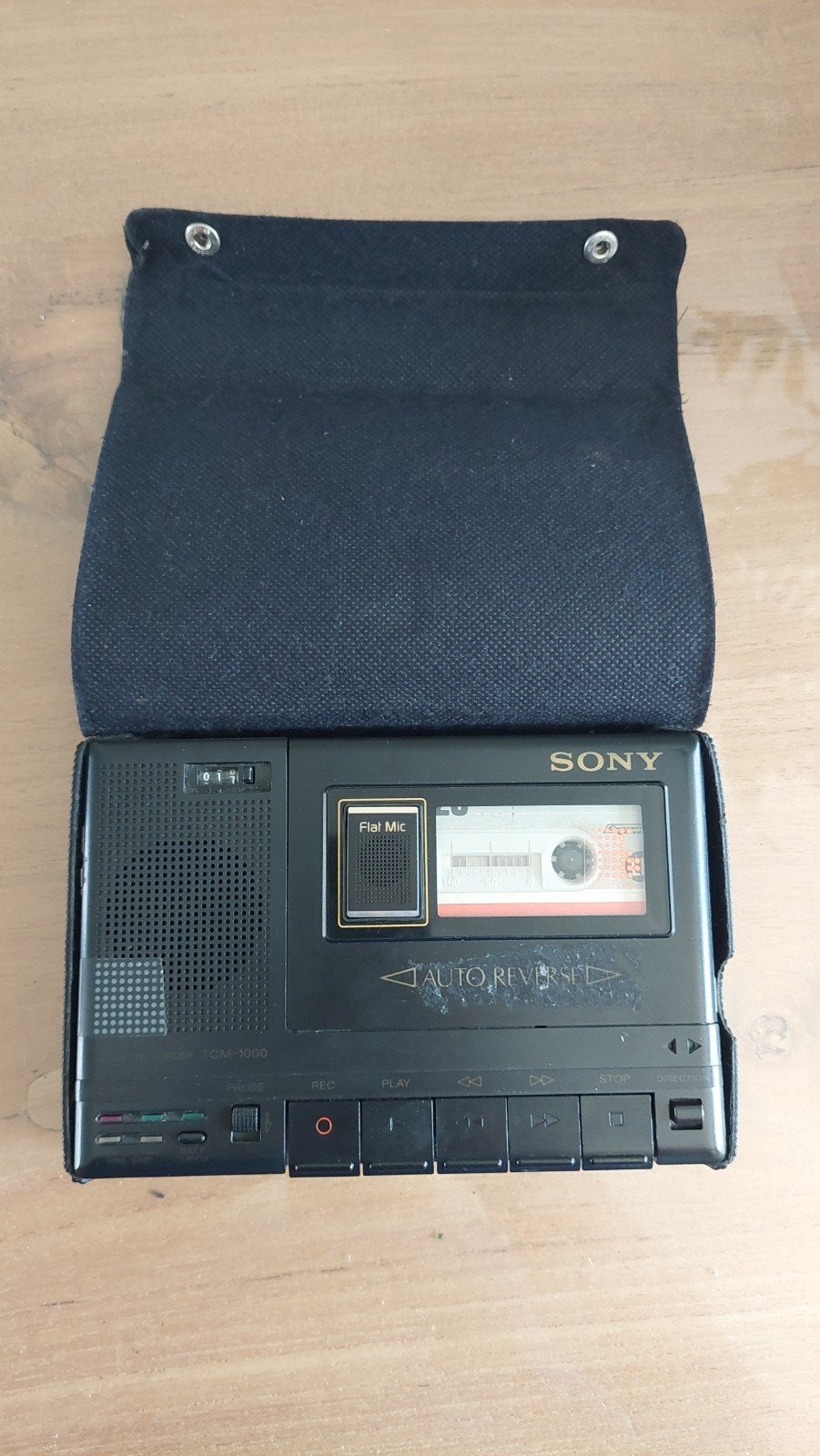 Sony (voice)recorder (ouder type) werkt goed+ orginele hoes., Ophalen
