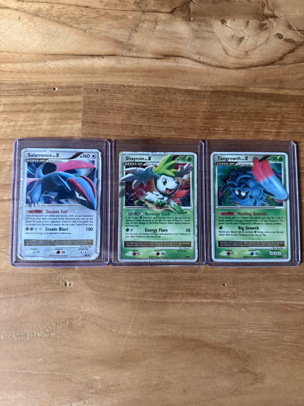 Pokémon LV.X kaarten – Salamence, Shaymin & Tangrowth, Ophalen of Verzenden, Zo goed als nieuw