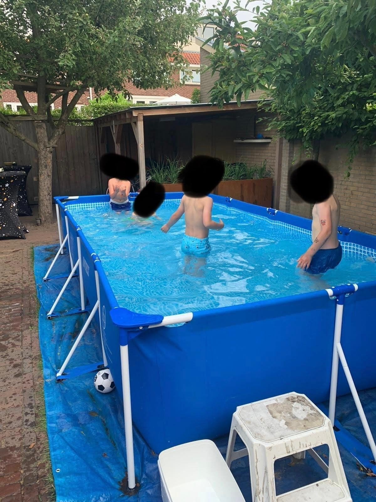 Intex zwembad 4x2m met pomp, 1 seizoen gebruikt, Ophalen of Verzenden