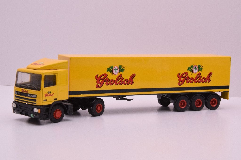 DAF 95  '' Grolsch Bier ''  Lion car, Ophalen of Verzenden, Zo goed als nieuw, Bus of Vrachtwagen, Lion Toys