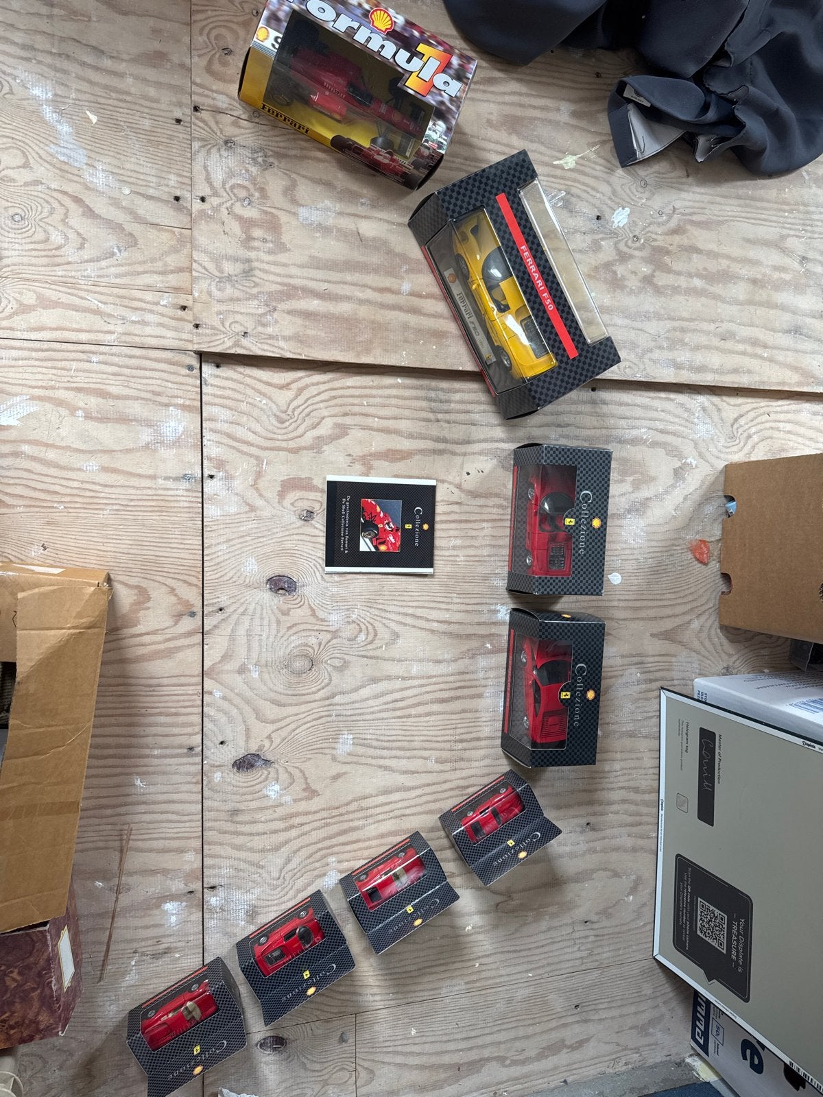 Diverse Ferrari schaalmodellen - Shell Collezione, Overige merken, 1:50 of kleiner, Auto, Ophalen of Verzenden