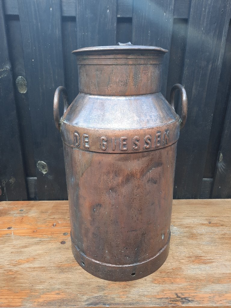 Vintage koperen melkbus, Ophalen, Koper