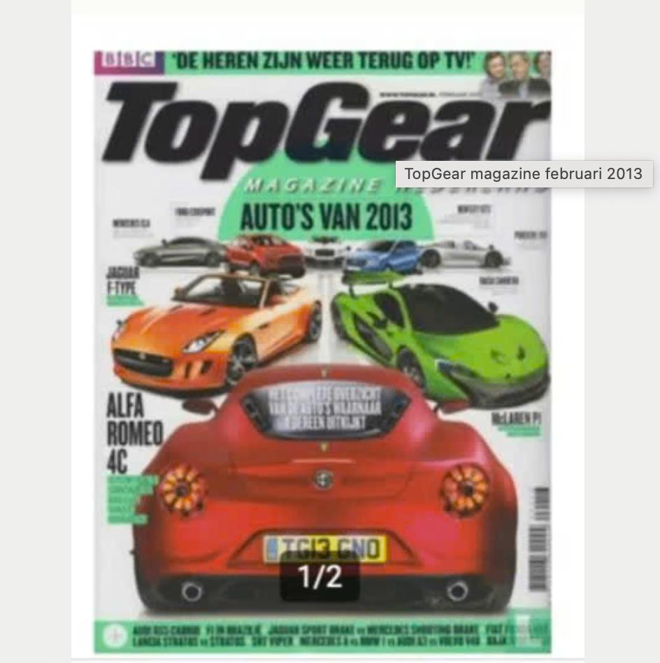 TopGear magazine februari 2013, Ophalen of Verzenden, Nieuw, Sport en Vrije tijd