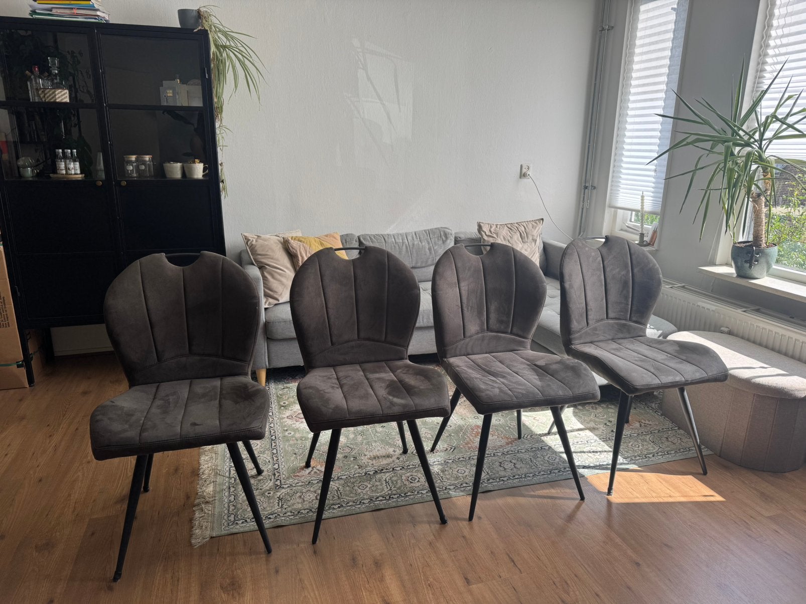 4 Mooie eetkamerstoelen, Ophalen, Zo goed als nieuw