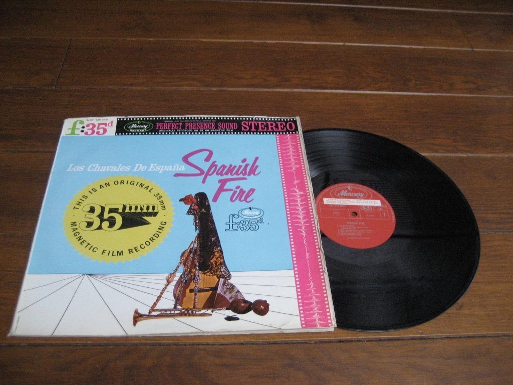 35mm magnetic film record 1961 spanish fire los chavales, Ophalen of Verzenden, Gebruikt, 12 inch