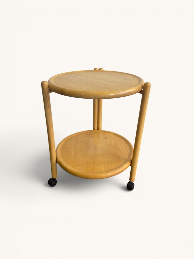 Ronde vintage trolley op wieltjes van Jens Quistgaard, Huis en Inrichting, Ophalen of Verzenden, -, -, -