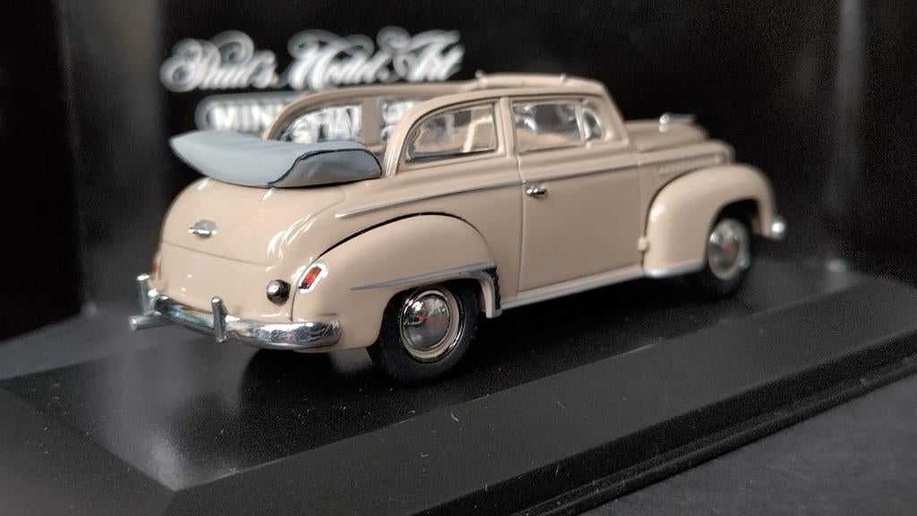Opel Olympia Cabriolet 1:43 Minichamps Pol, Hobby en Vrije tijd, Modelauto's | 1:43, Auto, MiniChamps, Aachen Germany, Nieuw