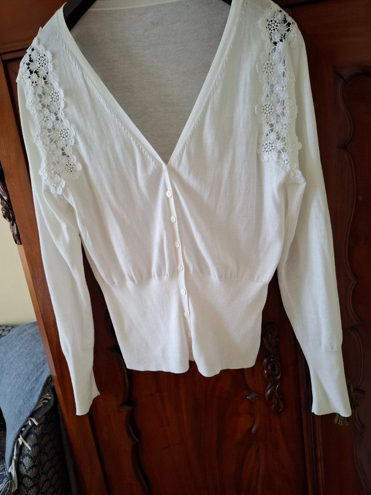 Prachtig wit vestje Marccain - als nieuw, Kleding | Dames, Wit, Ophalen of Verzenden, Zo goed als nieuw, Maat 36 (S)