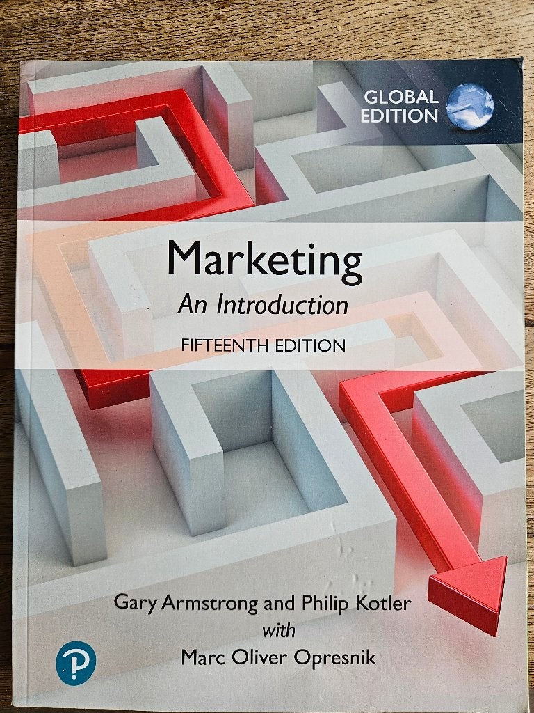 Marketing an Introduction fifteenth edition, Diverse auteurs, Ophalen of Verzenden, Beta, WO